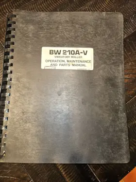 BW210A-V BOMAG Vibratory Roller Operation Maintenace Manual