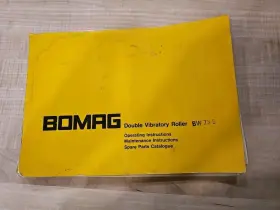 BW75S BOMAG Compactor Operation Manual Book