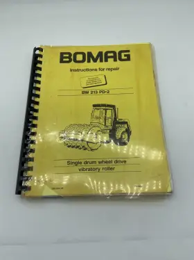 PDB-2 BOMAG Single Drum Wheel Drive Vibratory Instruction