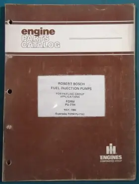PU-71H BOSCH International Robert Fuel Injection Pumps Manual