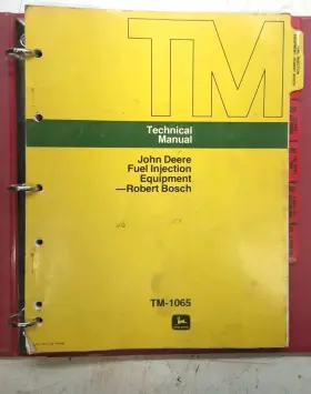 TM-1065 BOSCH Deere Fuel Injection Service Repair Manual