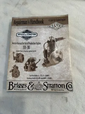 1919-1981 BRIGGS STRATTON Handbook Service Manual Repairman