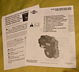 091200-091400-092200-093300 BRIGGS STRATTON Operating Manual