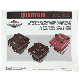272262-7-91 BRIGGS STRATTON Owners Operating Manual