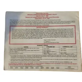 422700 BRIGGS STRATTON Engine Operating #2