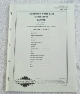 445700 BRIGGS STRATTON Engines Illustrated