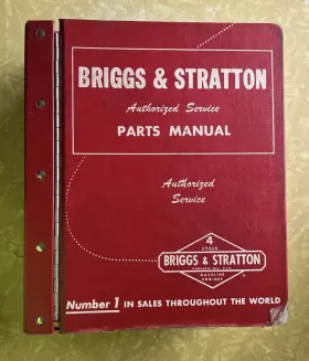 MS-4344 BRIGGS STRATTON Service Manual Binder
