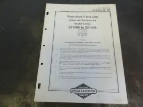 MS-7583-1-85 BRIGGS STRATTON Engine Illustrated Manual #2