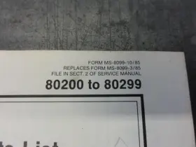 MS-8099-10-85 BRIGGS STRATTON Engine Illustrated Manual #3