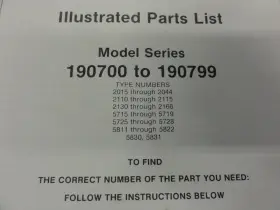 MS-8151-1-84 BRIGGS STRATTON Engine Illustrated Manual #2