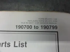 MS-8151-1-84 BRIGGS STRATTON Engine Illustrated Manual #3