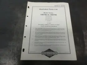 MS-8151-1-84 BRIGGS STRATTON Engine Illustrated Manual