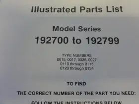 MS-8478-2-86 BRIGGS STRATTON Engine Illustrated Manual #2