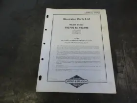 MS-8522-10-84 BRIGGS STRATTON Engine Illustrated Manual