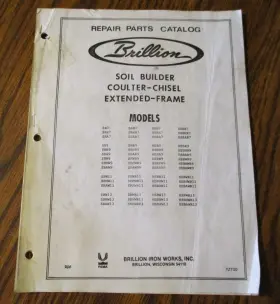 HASBAWR13 BRILLION Soil Builder Coulter Chisel Plows Catalog