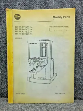 155522 BT Forklift Prime Mover Catalog Manual