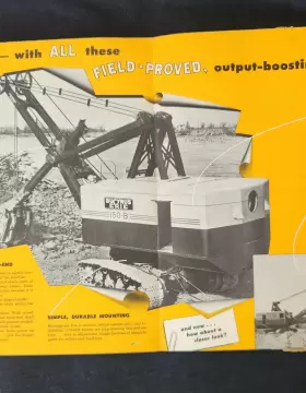 150-B BUCYRUS ERIE Shovel Dragline Fold Promotional Brochure #3