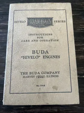 739-E BUDA Hivelo Engines Manual Frees