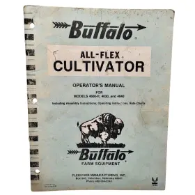 4600-H BUFFALO Fleischer Flex Cultivator Operators Manual