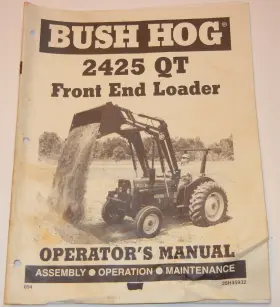 25H45932 BUSH HOG Front End Loader Operation Manual