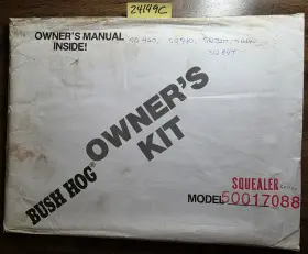 50017865 BUSH HOG Squealer Cutter Mower Oper Manual