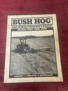 DM7-9 BUSH HOG Disc Mower Operators Manual