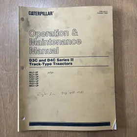 SEBU6731-01 C-D Cat Track Tractor Operation Manual