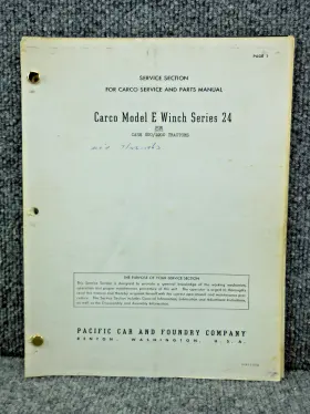 1018-F-3-15-55 CARCO Winch Tractors Service Manual