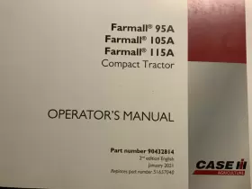 115A Farmall Tractor Manual Operator #2