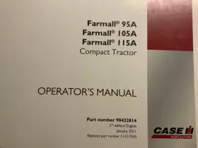 115A Farmall Tractor Manual Operator #3