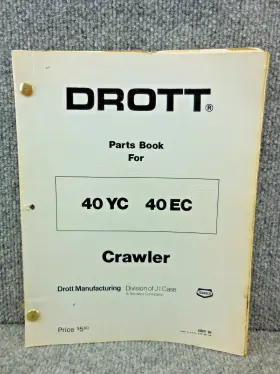 406071 Drott Yc Ec Crawler Excavator Catalog Manual