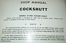 40D4 Cockshutt Gas Diesel Tractor Engine Fuel Manual #2