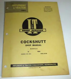 40D4 Cockshutt Gas Diesel Tractor Engine Fuel Manual