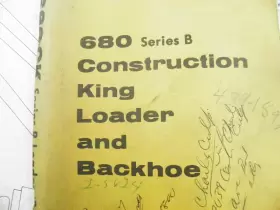 680B Construction King Loader Backhoe Operators Manual #2