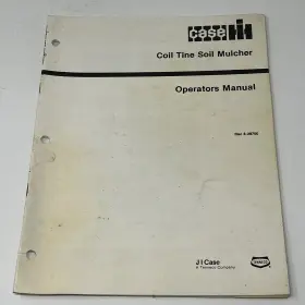 8-29700 Coil Tine Soil Owners Manual Operating