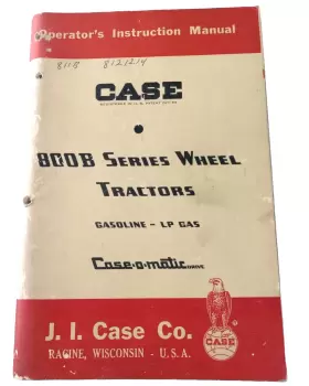 800B Tractor Wheel Operators Instruction Manual