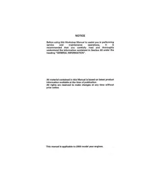 9-54850 Isuzu Engine Service Manual Repair Book #2