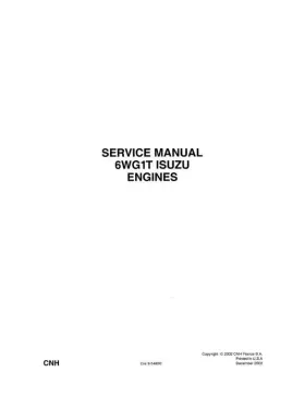 9-54850 Isuzu Engine Service Manual Repair Book