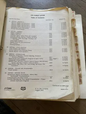 9-72377 Cable Tractor Trencher Manual Catalog Book Service #2