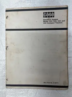 9-99771 Tractors Electrical Manual