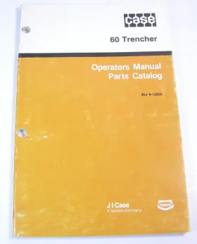 9-12600 CASE DAVIS Trencher Walk Operator Owners Operation