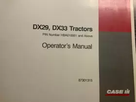 DX33 Tractors Manual Operator #2