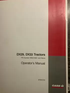 DX33 Tractors Manual Operator