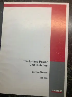 GSS5053 Tractor Power Unit Service Manual