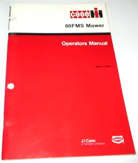 60FMS CASE IH Mower Operators Manual Cih