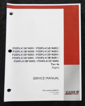 F5HFL4 CASE IH Steiger Tractor Diesel Engine Service Manual