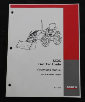 LX252 CASE IH Jxiu Tractor Front Loader Operators Manual