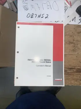 RBX563 CASE IH Round Baler Operators Manual Nos