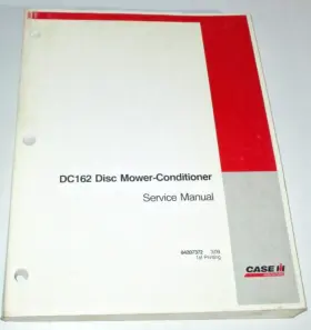 DC162 CASE INTERNATIONAL Disc Mower Conditioner Service