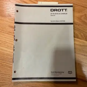 S406172 Drott Yc Ec Operation Manual